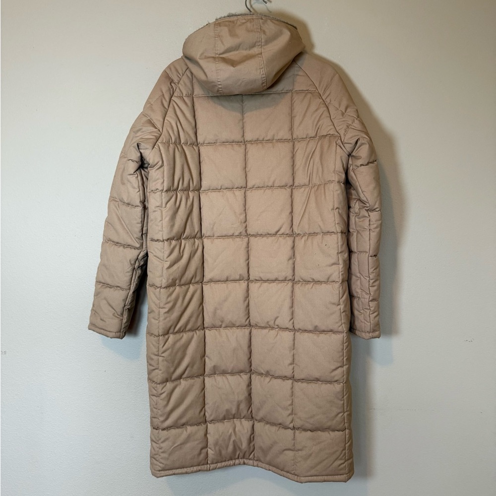 Vintage Montgomery Ward Tan Quilted Parka Puffer Jacket - Picture 5 of 6